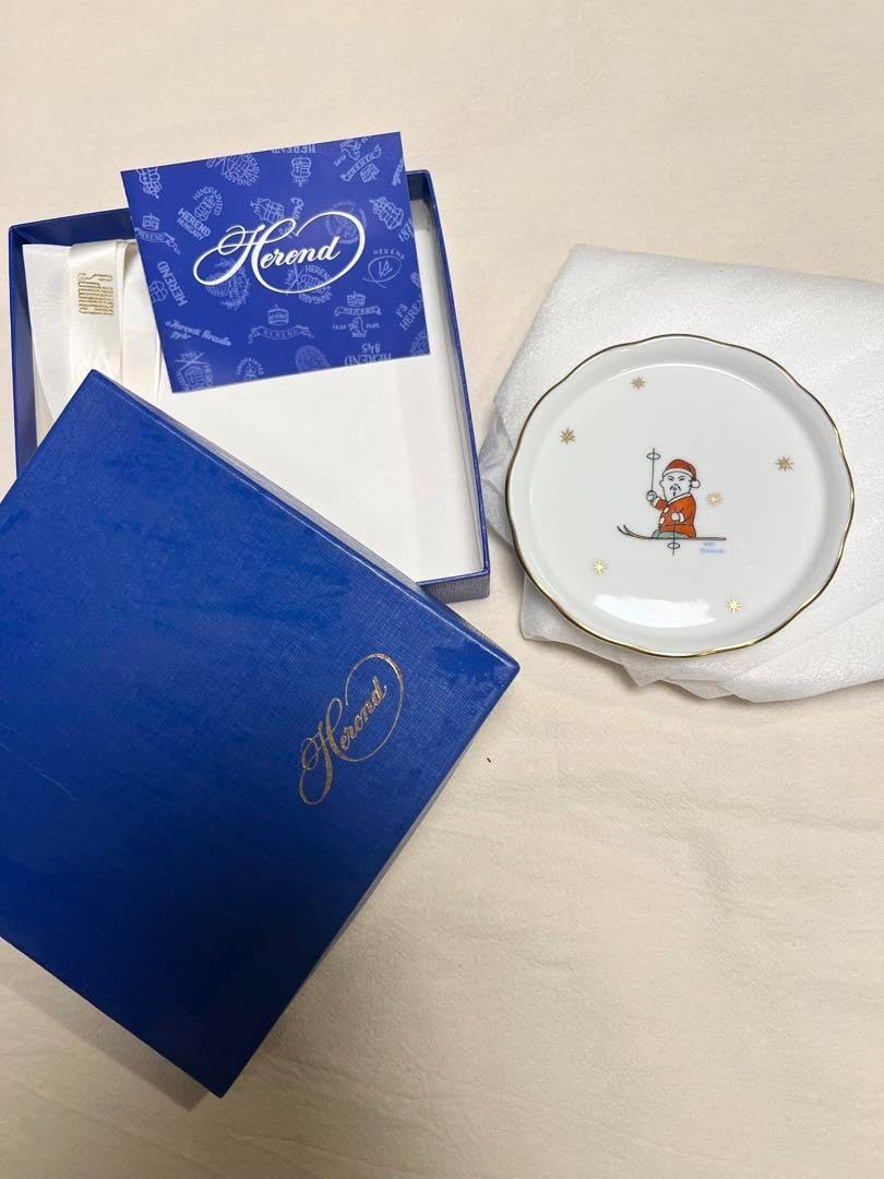 ヘレンド　マンダリンサンタクロース プレート 2枚セット ヘレンド マンダリンサンタクロース プレート 2枚セット ヘレンド プチ